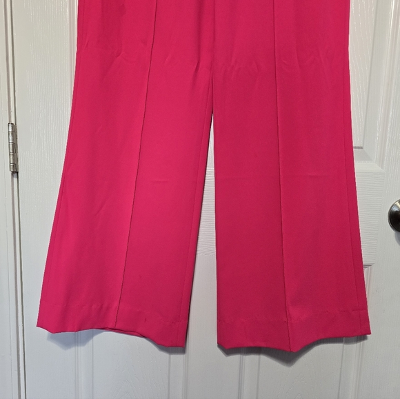 ALICE + OLIVIA Dylan Wide Leg Pant in Wild Pink Size 4 - Picture 3 of 10